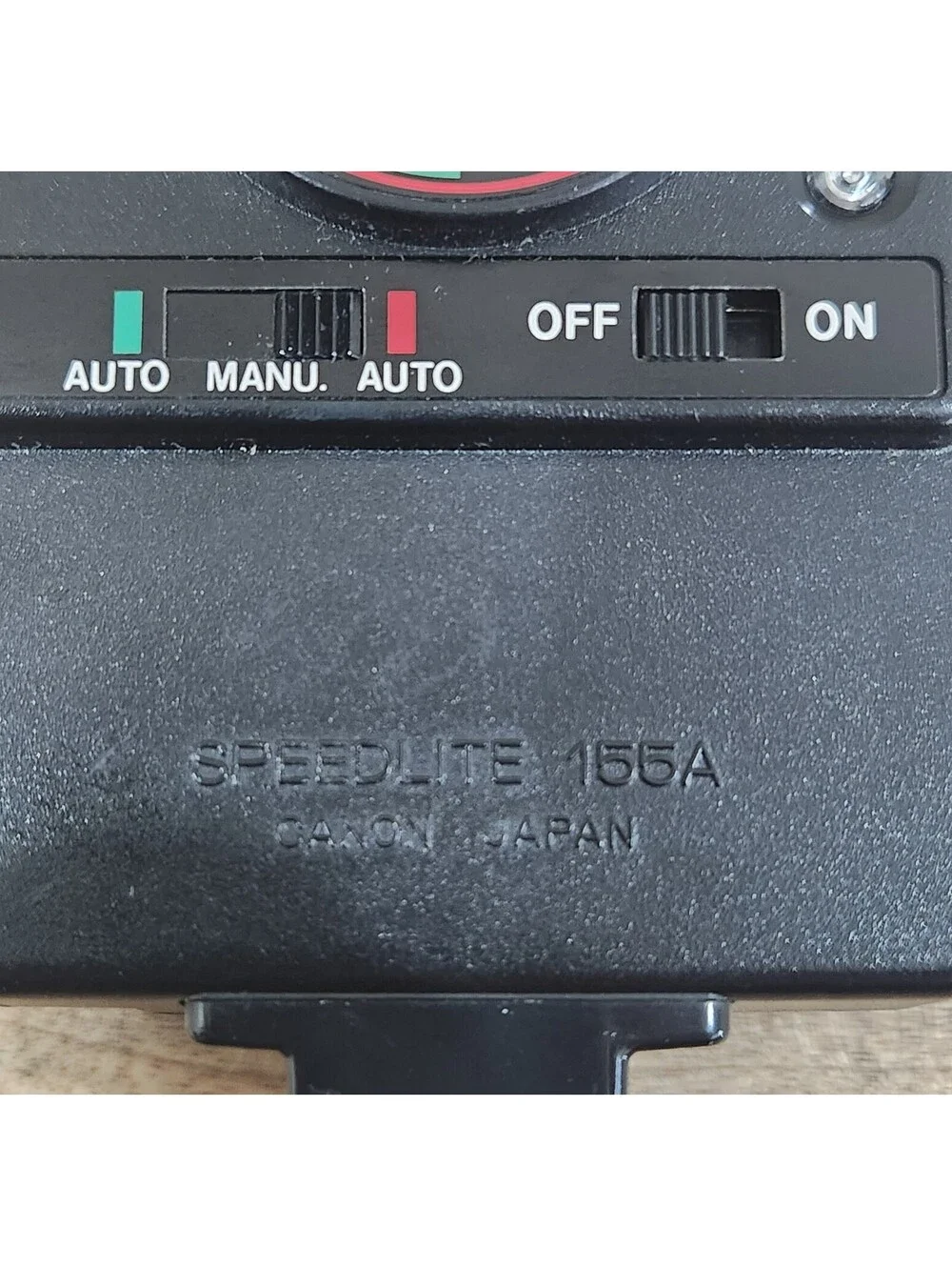 Vtg Canon Camera Speedlite 155A Flash Plug-in Flash AE-1 JAPAN with Case